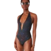 Monogram Plunge-badedragt Monogram Plunge-badedragt