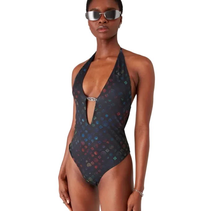 Monogram Plunge-badedragt Monogram Plunge-badedragt