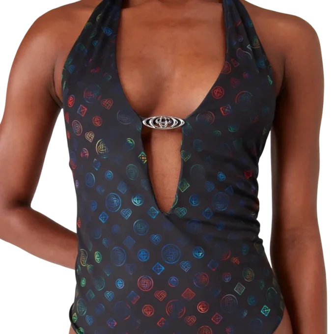 Monogram Plunge-badedragt Monogram Plunge-badedragt