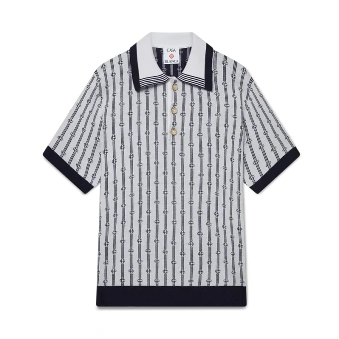 Monogram-poloskjorte