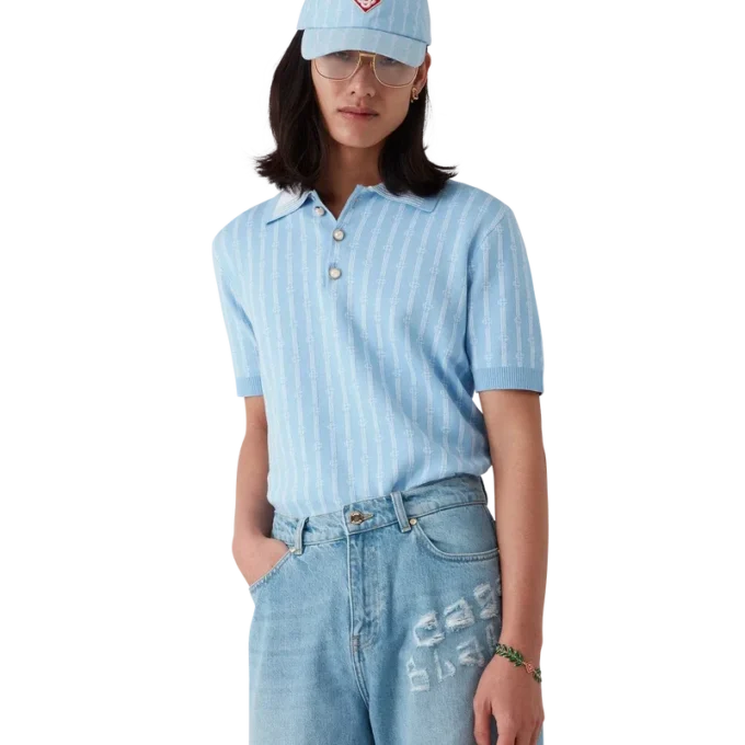 Monogram-poloskjorte