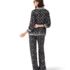 Monogram pyjamasbukser i silkesatin