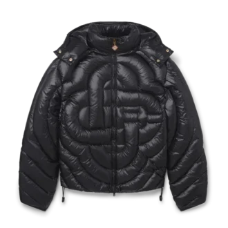 Monogram-quiltet nylon-pufferjakke