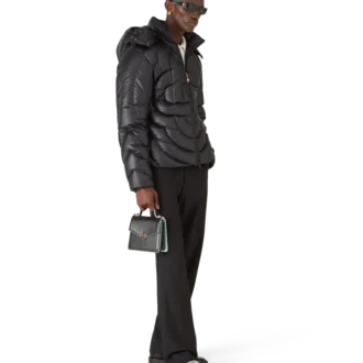Monogram-quiltet nylon-pufferjakke
