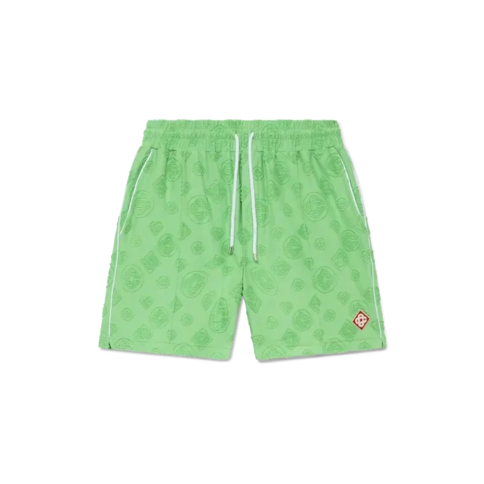 Monogram-Shorts i frotté Monogram-Shorts i frotté
