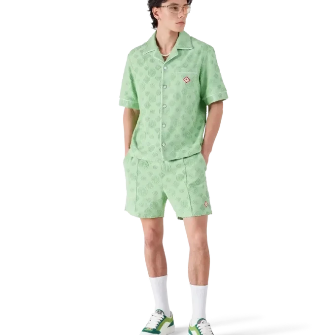 Monogram-Shorts i frotté Monogram-Shorts i frotté