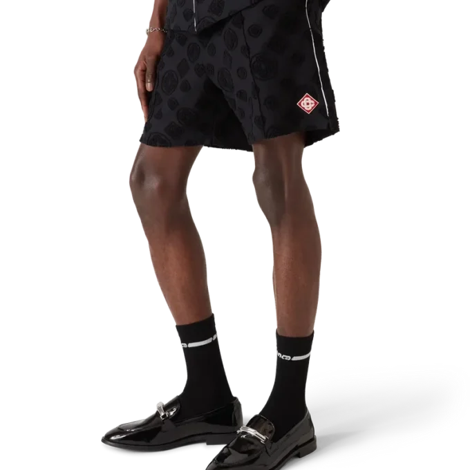 Monogram-Shorts i frotté Monogram-Shorts i frotté