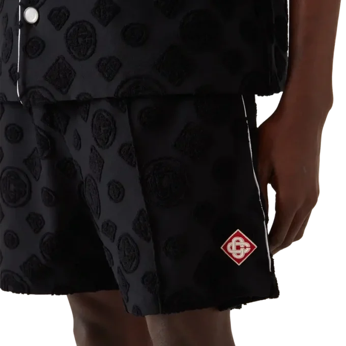 Monogram-Shorts i frotté Monogram-Shorts i frotté