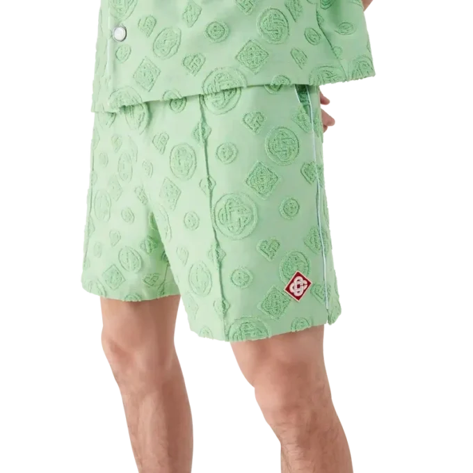Monogram-Shorts i frotté Monogram-Shorts i frotté