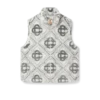 Monogram-vest i imiteret pels Monogram-vest i imiteret pels