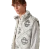 Monogram-vest i imiteret pels Monogram-vest i imiteret pels