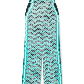 Monogram Wave silke bukser
