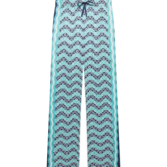 Monogram Wave silke bukser
