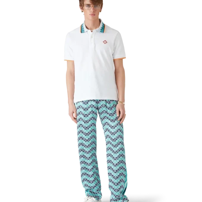 Monogram Wave silke bukser
