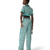 Monogram Wave silke bukser