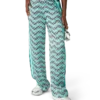 Monogram Wave silke bukser