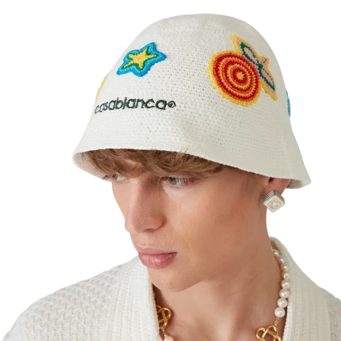 Motif hæklet hat