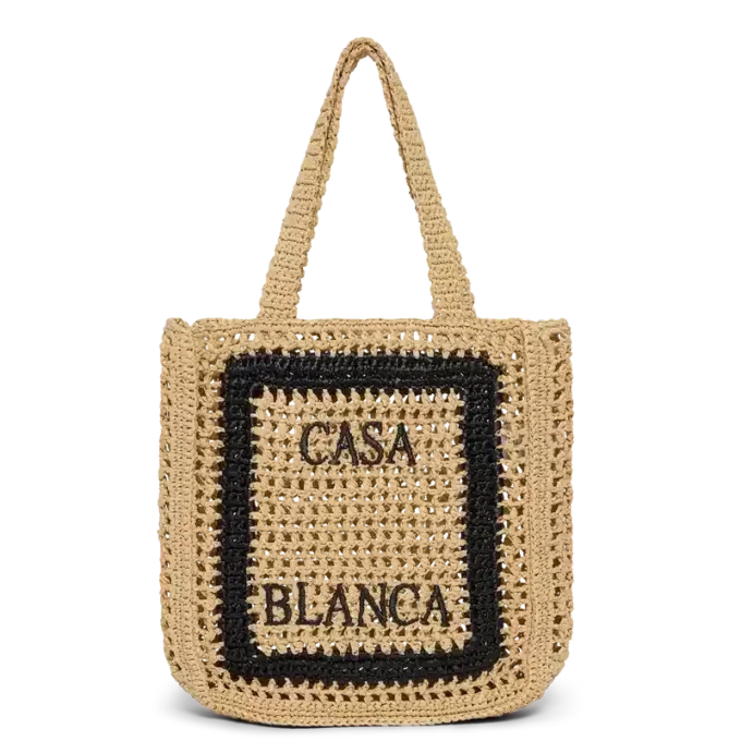 Naturlig raffia-taske Naturlig raffia-taske