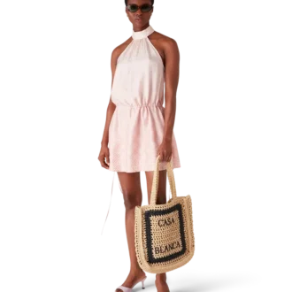 Naturlig raffia-taske