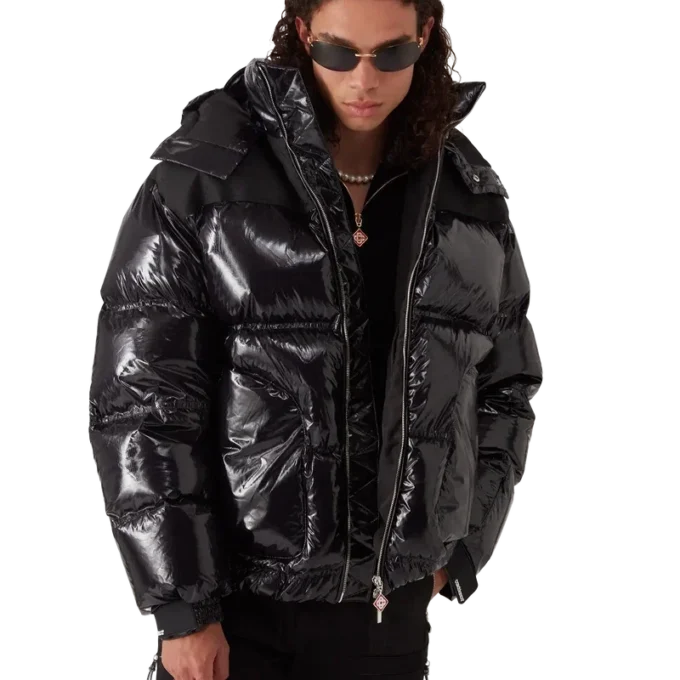 Nylon-pufferjakke