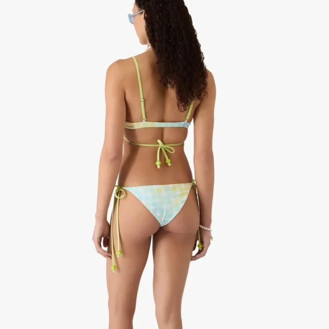 Optic Drop String-bikiniunderdel med perler Optic Drop String-bikiniunderdel med perler