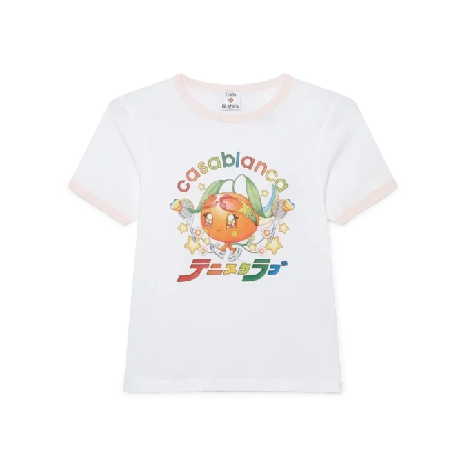 Orange Mascot Ringer kortærmet T-shirt i shorts
