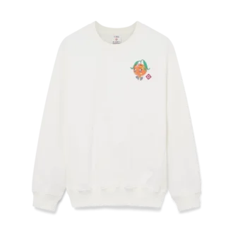 Orange maskot-sweatshirt