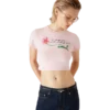 Orchid Logo Cropped Baby Tee Orchid Logo Cropped Baby Tee