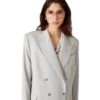 Oversized blazer i uld