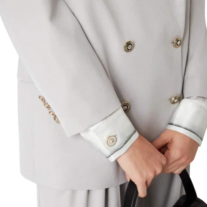 Oversized blazer i uld