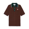 Oversized poloshirt i kabelstrik