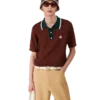 Oversized poloshirt i kabelstrik