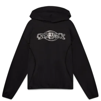 Oversized sweatshirt med paneler og hætte