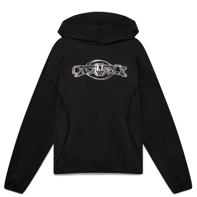 Oversized sweatshirt med paneler og hætte