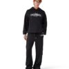 Oversized sweatshirt med paneler og hætte