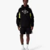 Oversized T-shirt med korte ærmer i farveblokke Oversized T-shirt med korte ærmer i farveblokke