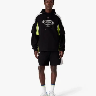 Oversized T-shirt med korte ærmer i farveblokke