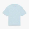 Oversized T-shirt med korte ærmer og applikeret monogram Oversized T-shirt med korte ærmer og applikeret monogram