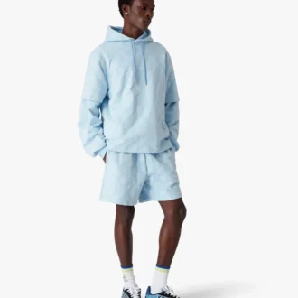 Oversized T-shirt med korte ærmer og applikeret monogram