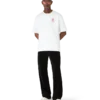 Oversized T-shirt med korte ærmer og logo-patch