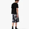 Perlemorsfarvede Monogram-denimshorts Perlemorsfarvede Monogram-denimshorts