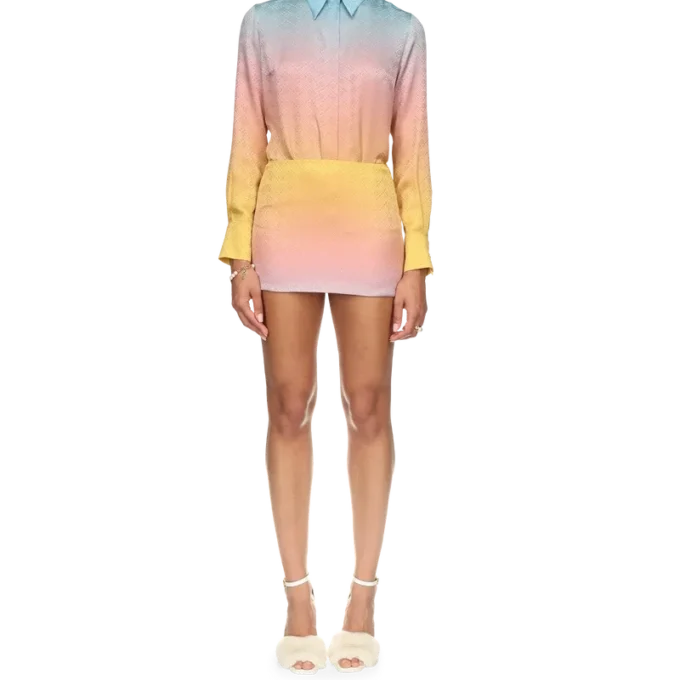 Ping Pong Gradient Silk Nederdele