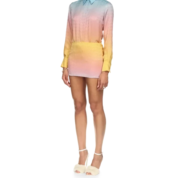 Ping Pong Gradient Silk Nederdele