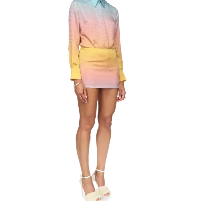 Ping Pong Gradient Silk Nederdele