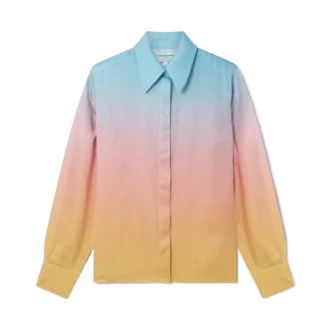 Ping Pong Gradient silke-skjorte