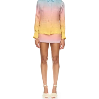Ping Pong Gradient silke-skjorte