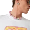 Pink knudet halskæde Pink knudet halskæde