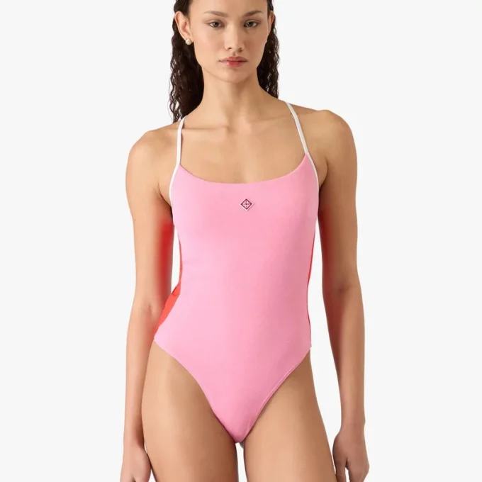Pink Monogram-badedragt Pink Monogram-badedragt