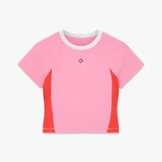 Pink Monogram kortærmet rash top Shorts