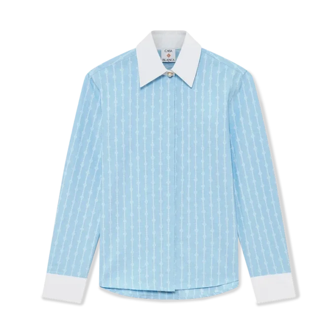 Pinstripe Laurel langærmet skjorte